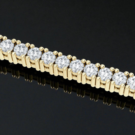 3ct Tennis Bracelet, Yellow Gold (VVS1/D/Excellent) - 18cm