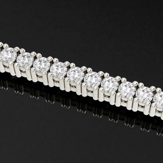 3ct Tennis Bracelet, White Gold (VVS1/D/Excellent) - 15cm