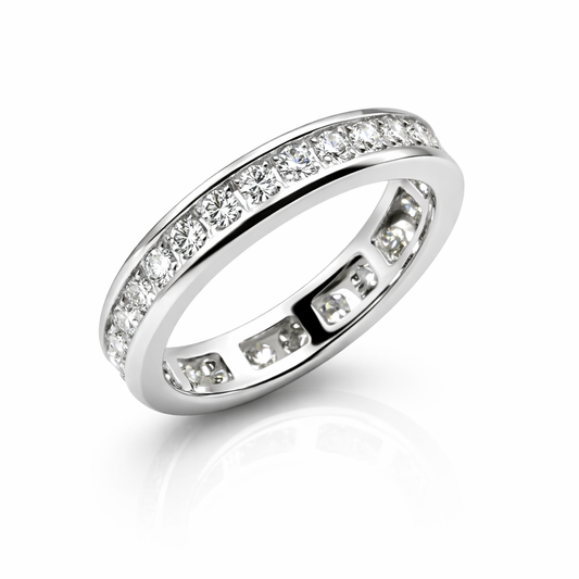1.14ct  Eternity Band, White Gold (VVS1/D/Excellent)