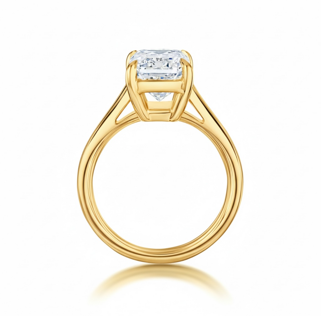 2.00ct Emerald Cut Solitaire Engagement Ring