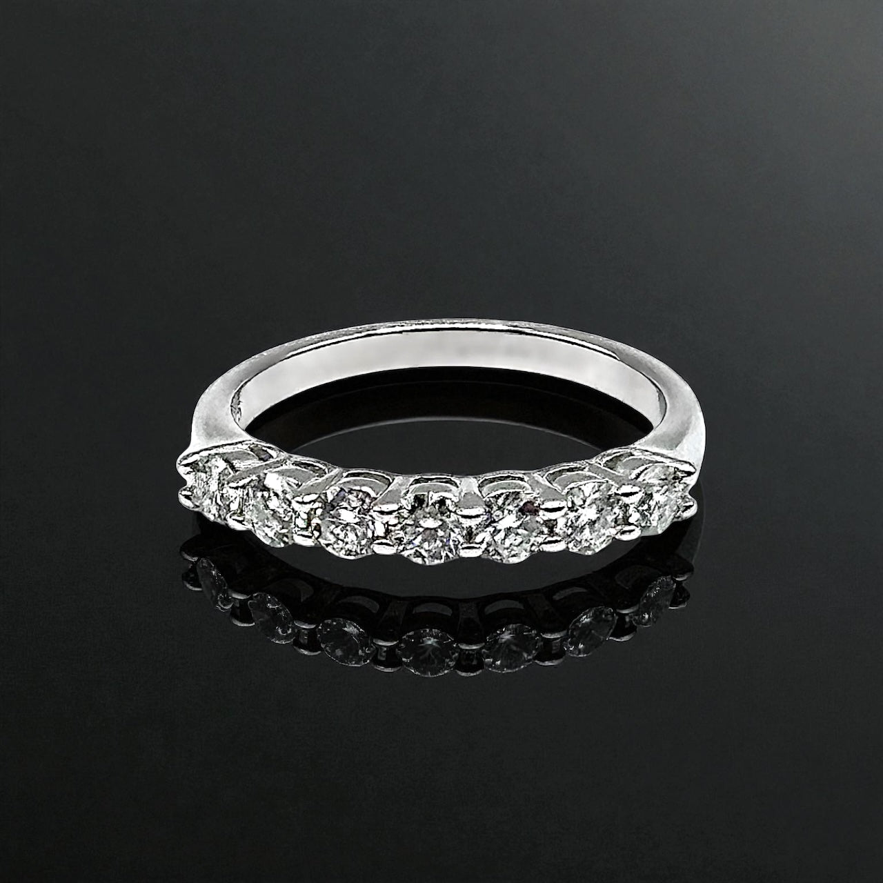 .7ct Seven Stone Eternity Ring, White Gold (VVS1/D/Excellent)