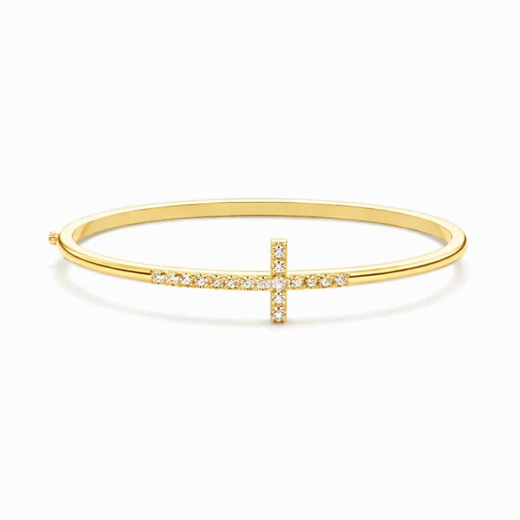 Pavé Cross Bangle