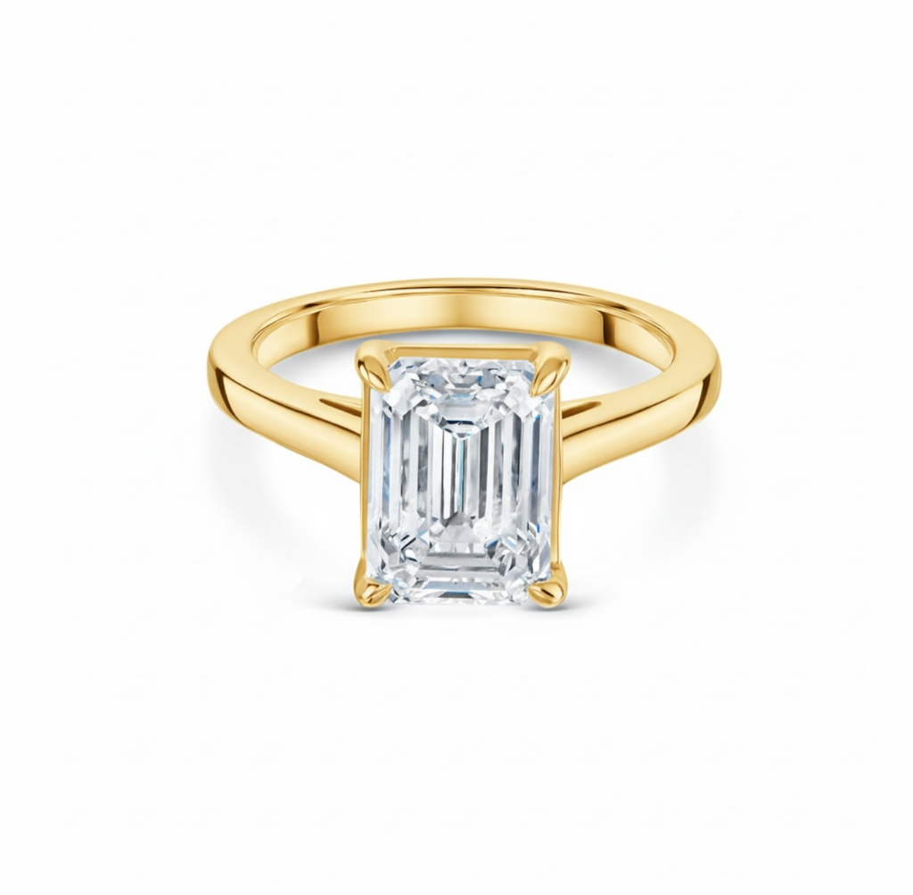2.00ct Emerald Cut Solitaire Engagement Ring