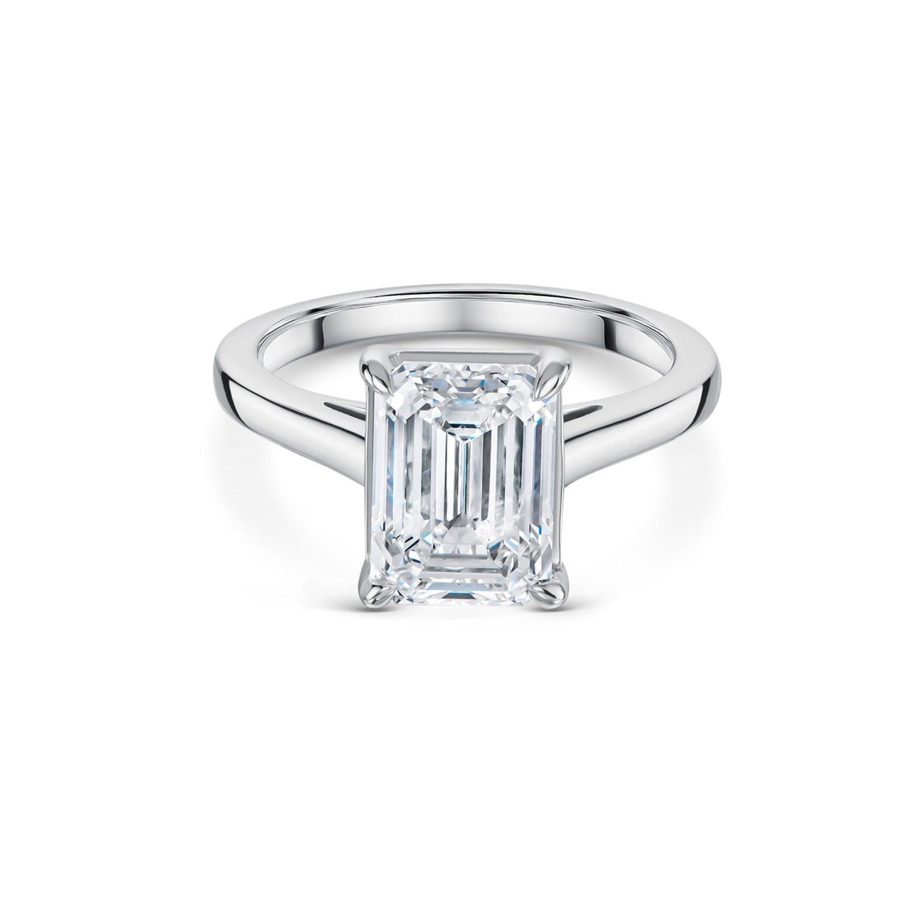 2.00ct Emerald Cut Solitaire Engagement Ring