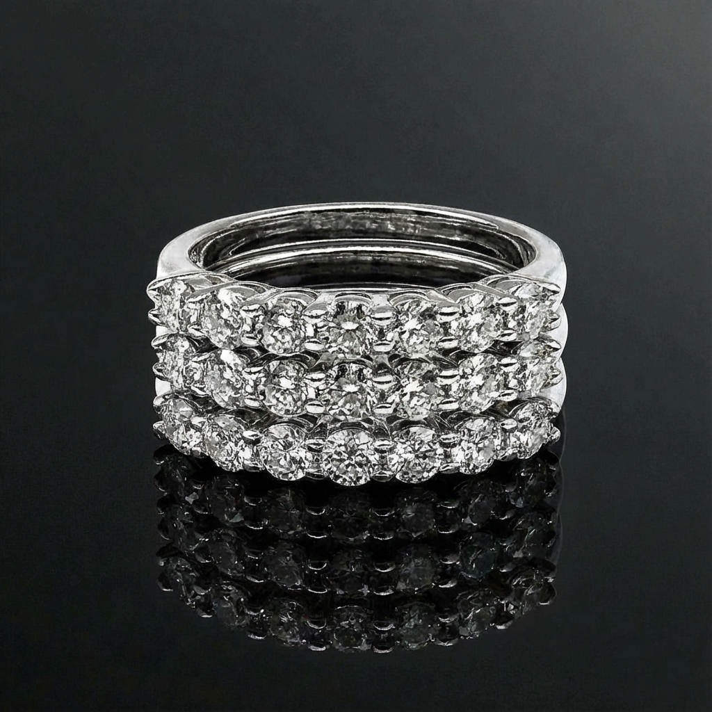 .7ct Seven Stone Eternity Ring, White Gold (VVS1/D/Excellent)