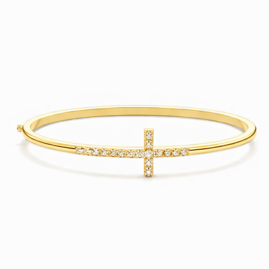 Pavé Cross Bangle