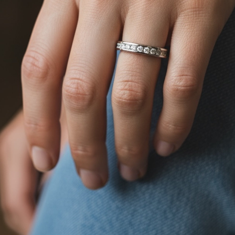 1.4ct  Eternity Band, White Gold (VVS1/D/Excellent)