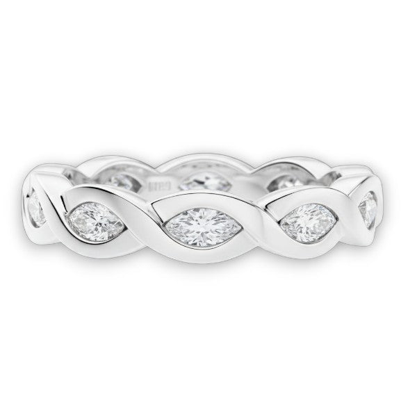 Marquise-cut Eternal Love Diamond Infinity Ring