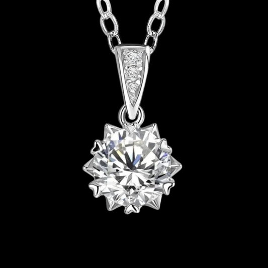2ct Pendant Necklace,  White Gold (VVS1/D/Excellent)