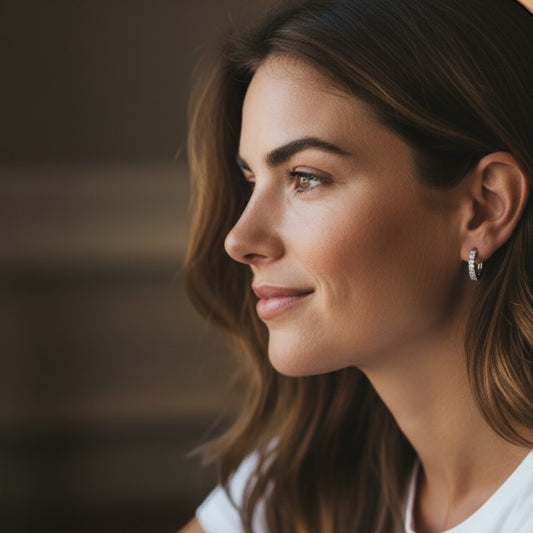 1ct Pave Hoop Earrings, White Gold(VVS1/D/Excellent)