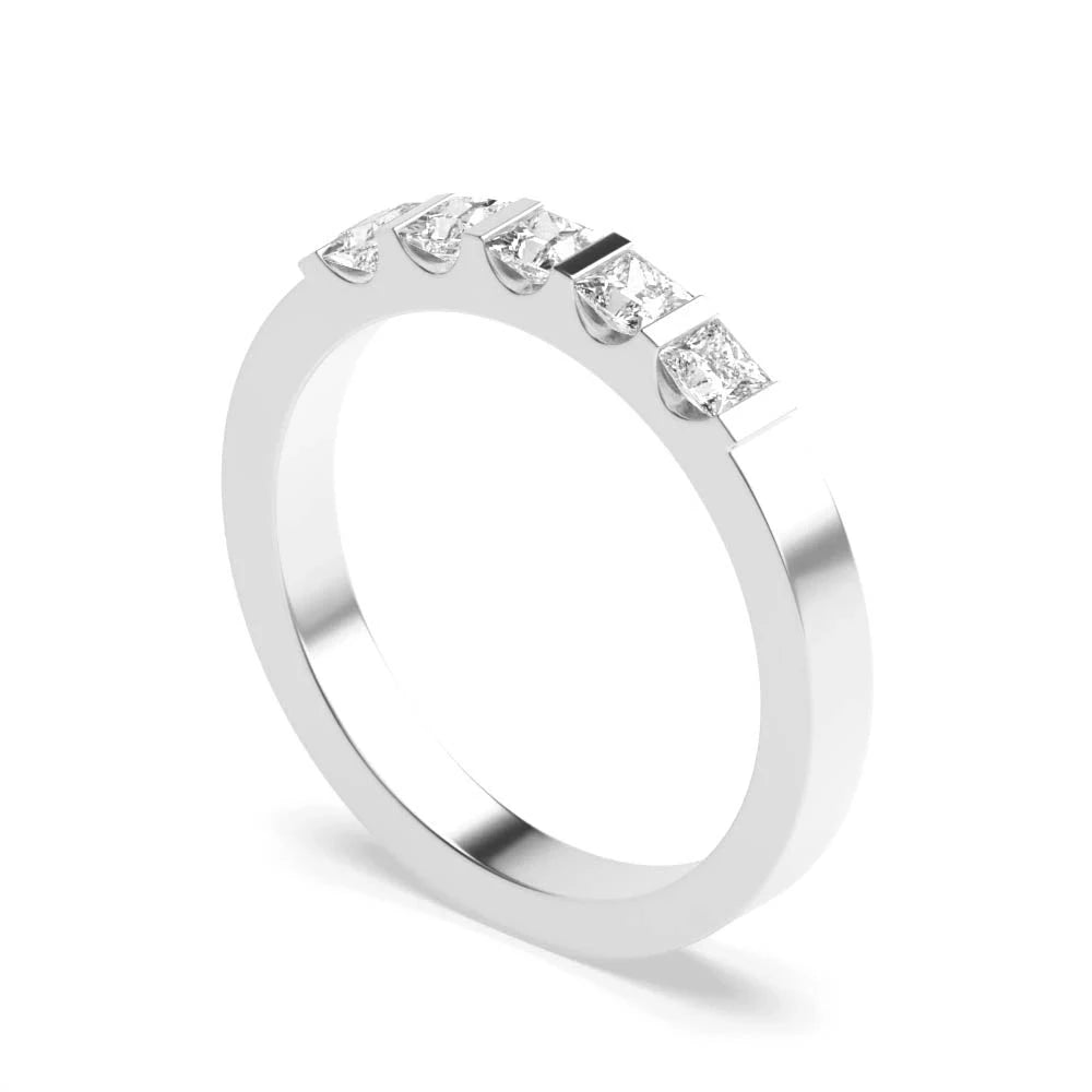 Tension setting Classic Square-Cut Diamond Band