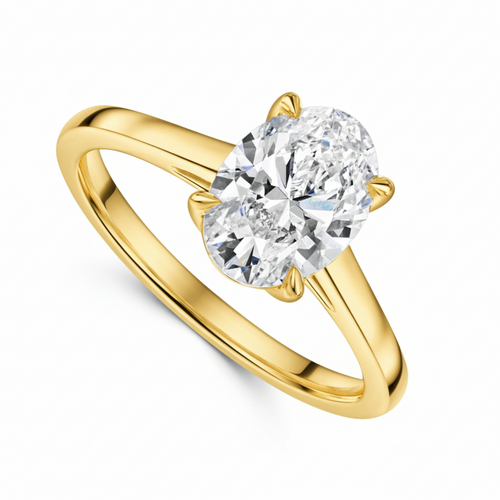 2.00ct Oval Diamond Solitaire Engagement Ring