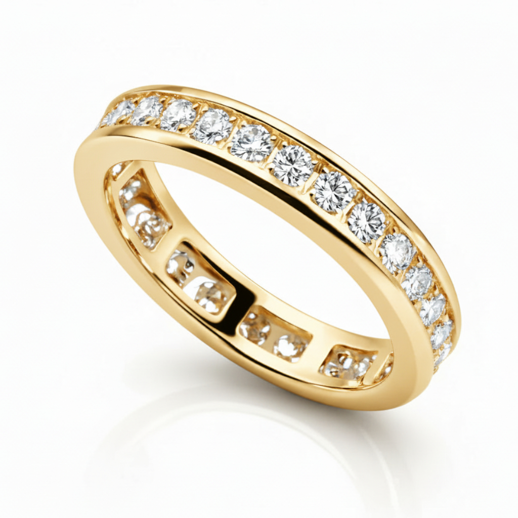 Channel Set Eternity Band