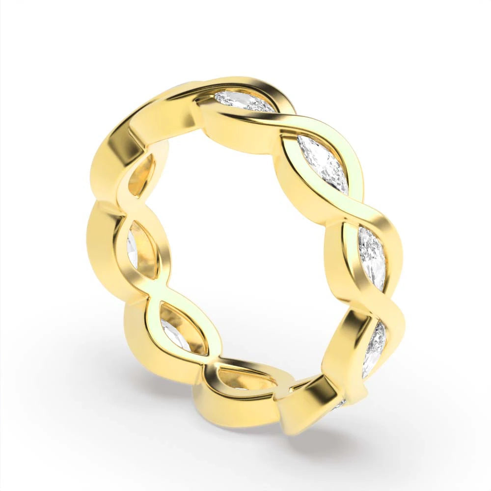 Marquise-cut Eternal Love Diamond Infinity Ring