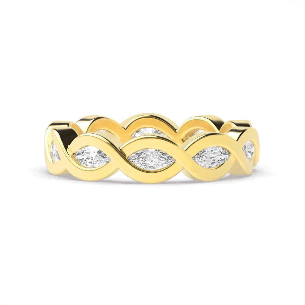 Marquise-cut Eternal Love Diamond Infinity Ring