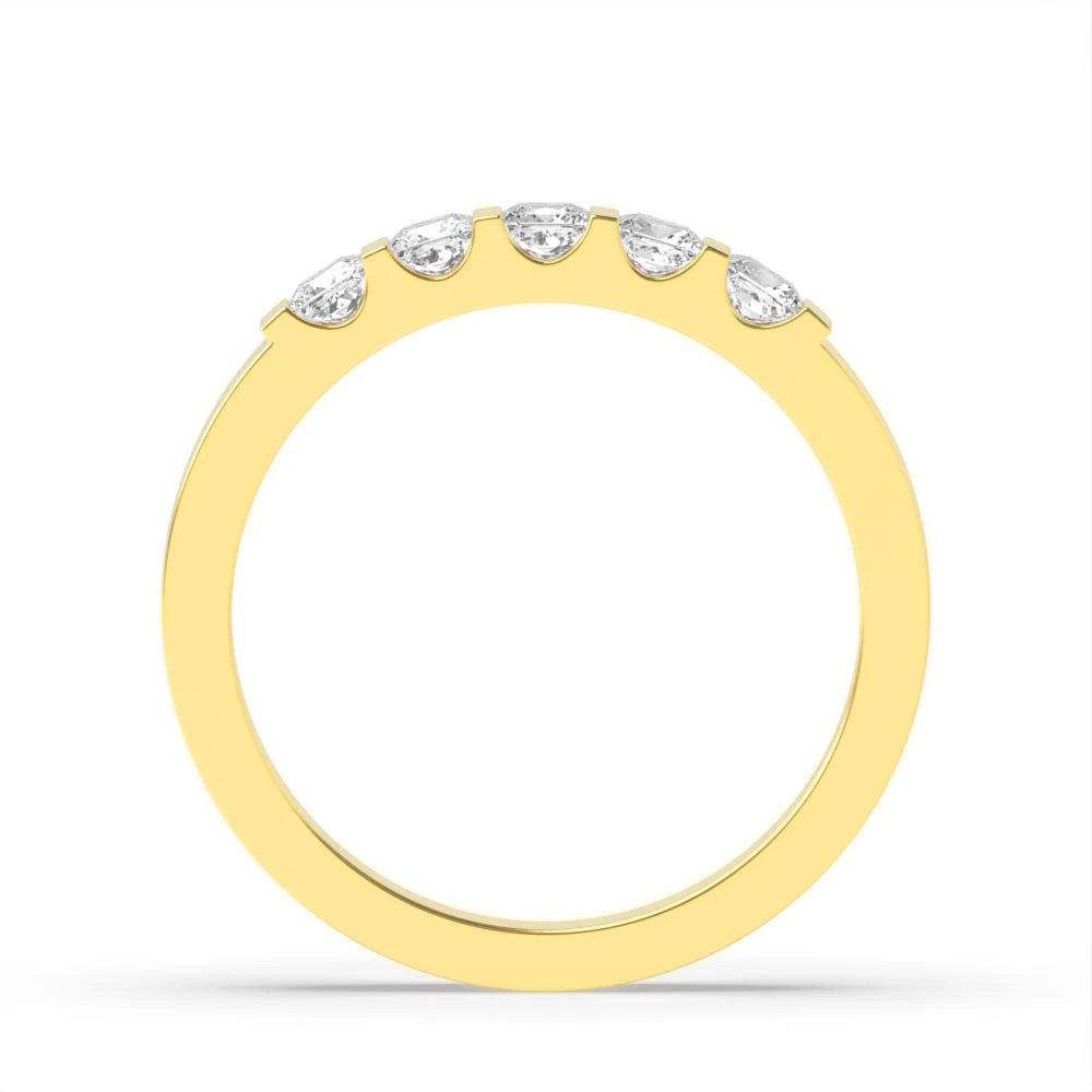 Tension setting Classic Square-Cut Diamond Band