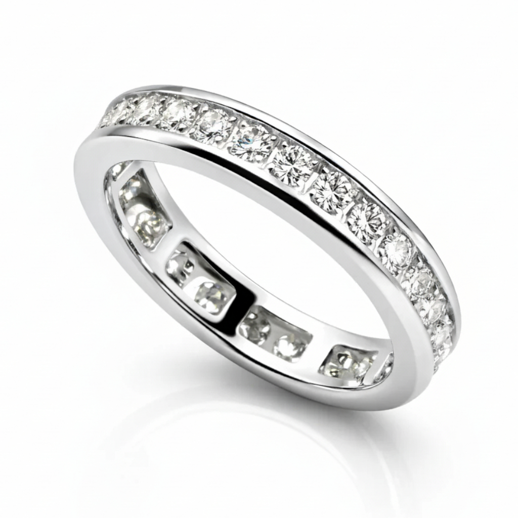 Channel Set Eternity Band UK Size (N)