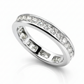 Channel Set Eternity Band UK Size (N)