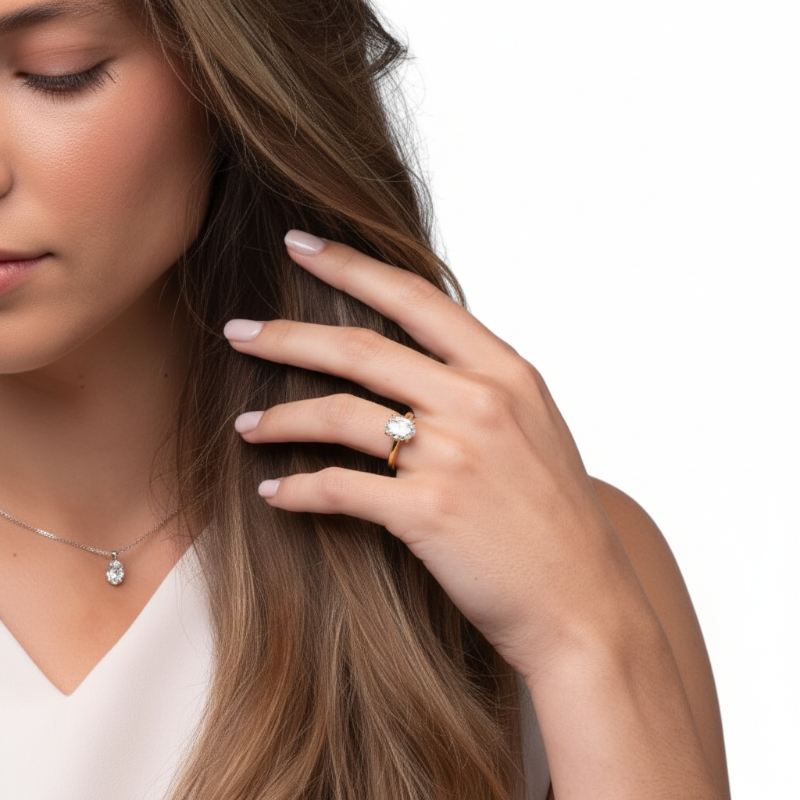 2.00ct Oval Diamond Solitaire Engagement Ring